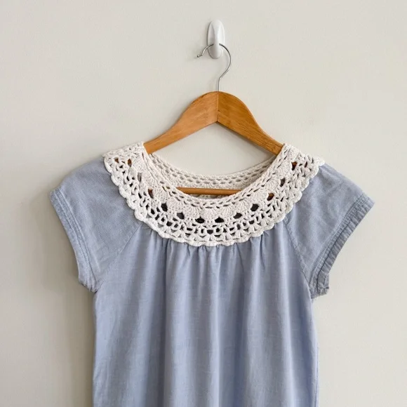 A.P.C. • Oxford Shift Dress in Bleu - Picture 4 of 11